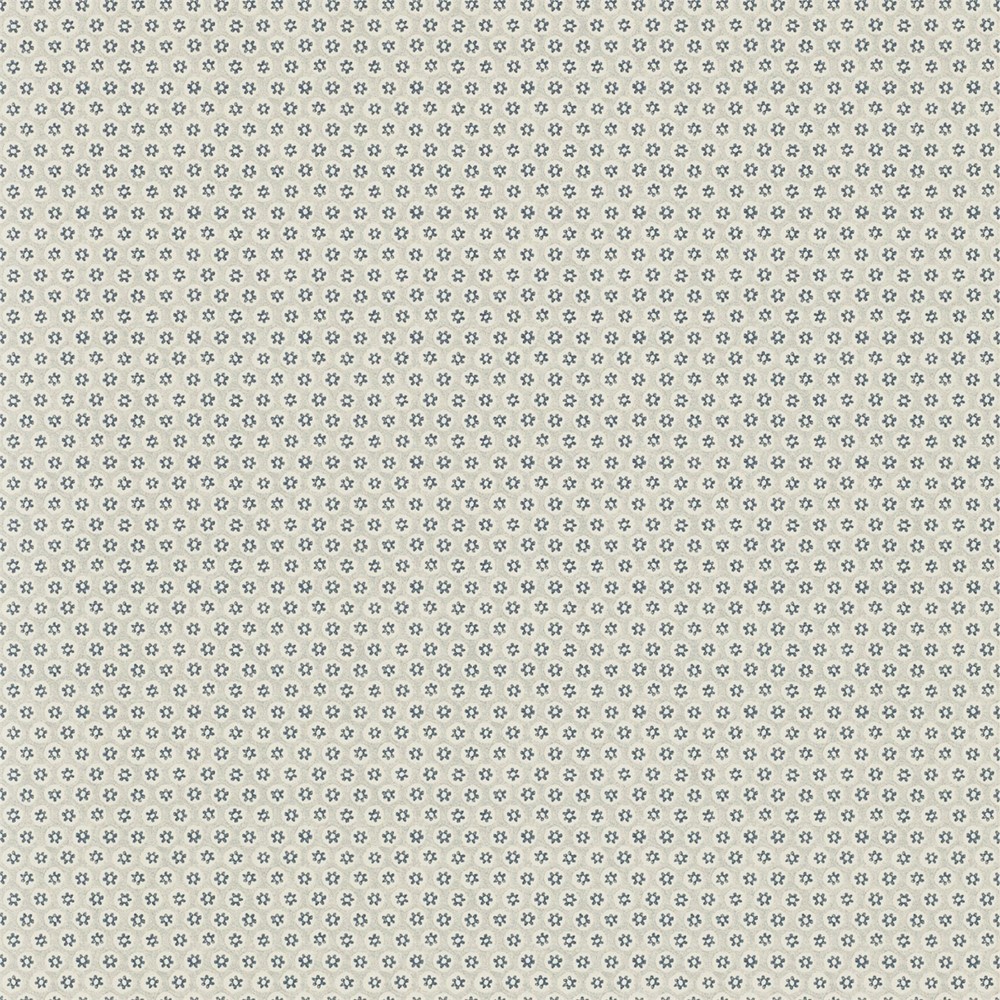 Honeycombe Wallpaper 106 by Morris & Co in Cream Woad Blue